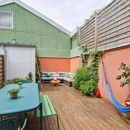 شقة Duplex Design Relaxing Garden Porte De Paris